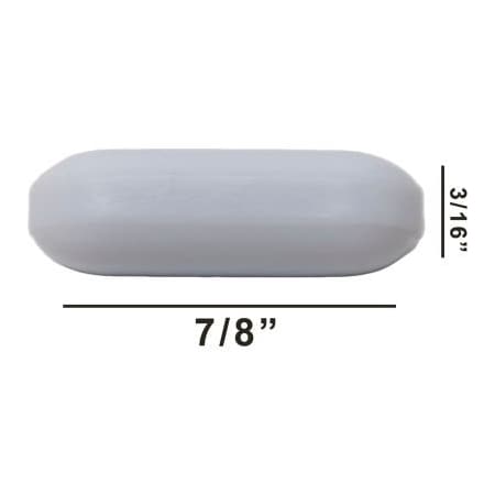 Bel-Art Bel-Art Spinbar Teflon Polygon Magnetic Stirring Bar, x /in, White, without Pivot Ring 371207836